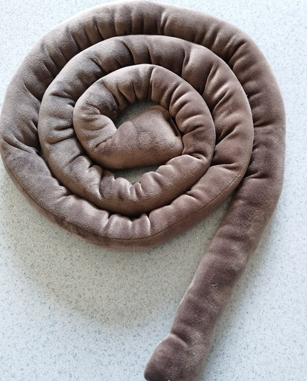 Anti-Collision Strip Single 5cm Thick Suede Cotton Bed Crib DIY Winding by eprolo