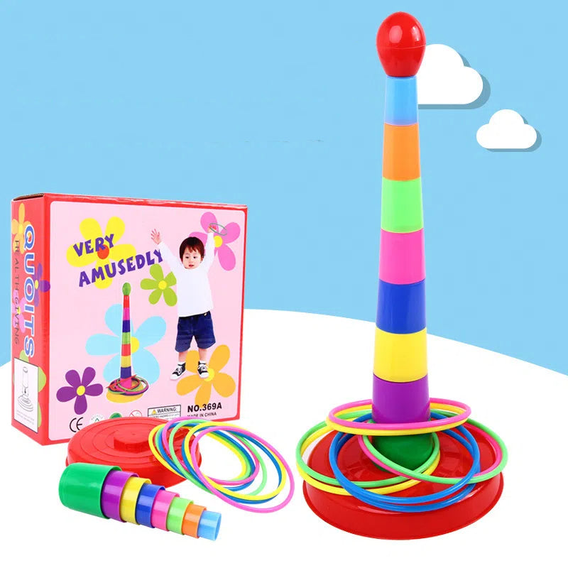 Creative Stacking Music Set Circle Toy Large Parent Child Throwing Ring Children's Stress Relieving Toy by eprolo