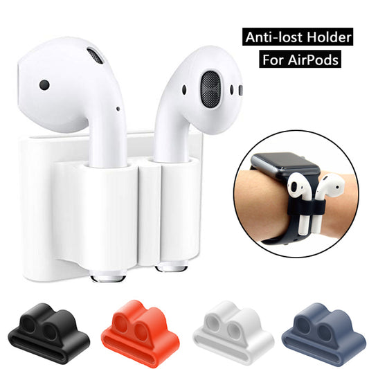 Portable Anti Lost Silicone Holder For AirPods Sports Wireless Earphone Fixed Case For Apple Air Pods Watch Band Holder by eprolo
