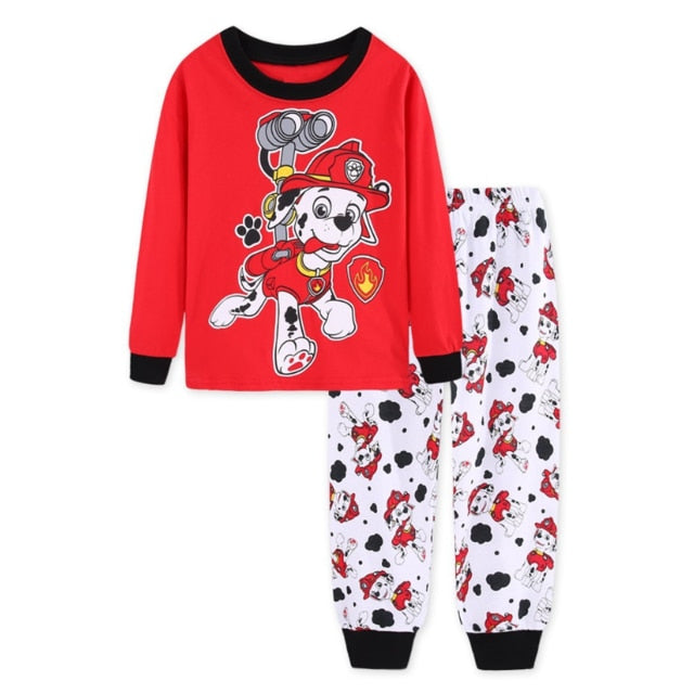 Paw Patrol Original Cotton Cartoon Children for Pajamas Two-piece Thin Section Long-sleeved Patrulla Canina Kids Pajamas by eprolo