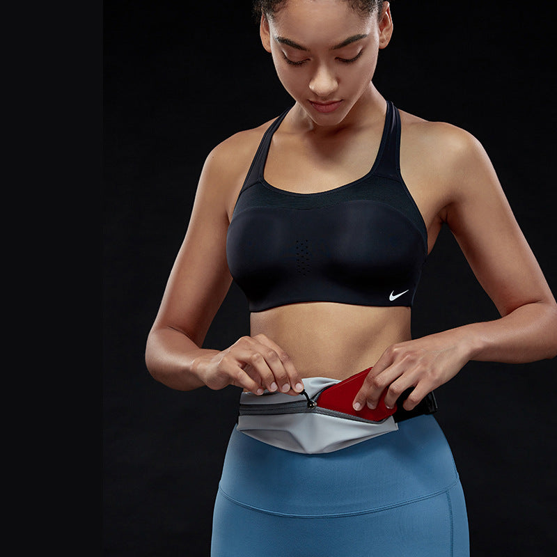 Sports waist packaging, mobile phone, men's and women's outdoor running waist bag, elastic and close fitting storage, waterproof and fashionable, not shaking by eprolo