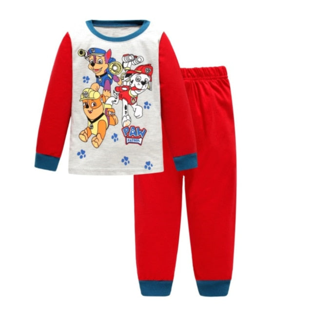 Paw Patrol Original Cotton Cartoon Children for Pajamas Two-piece Thin Section Long-sleeved Patrulla Canina Kids Pajamas by eprolo