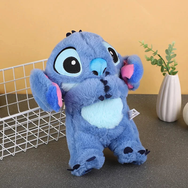 Kawaii Stitch Plush Doll Baby Sleeping Companion Sound Soothing Musical Kawaii With Air Bag and Light Doll Breathing Toys Gifts by eprolo