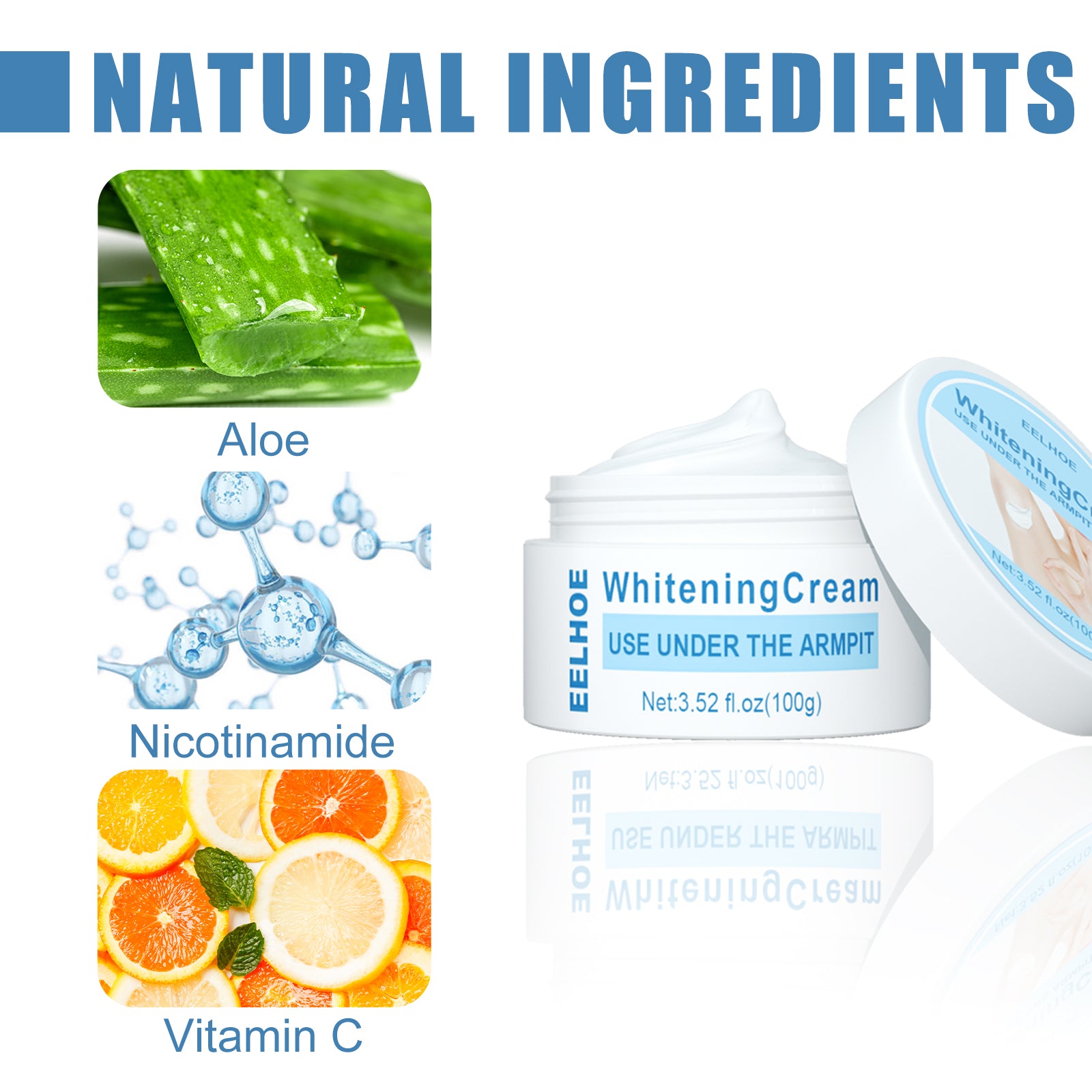 Beauty Cream, Neck And Back Legs And Elbows Refreshing And Smooth Remove Stains Moisturize Skin Underarm Whitening Cream by eprolo