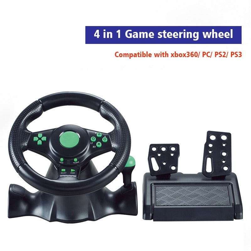 Suitable for Switch/Xbox One/360/PS4/PS2/PS3/PC racing games 7-in-1 steering wheel by eprolo