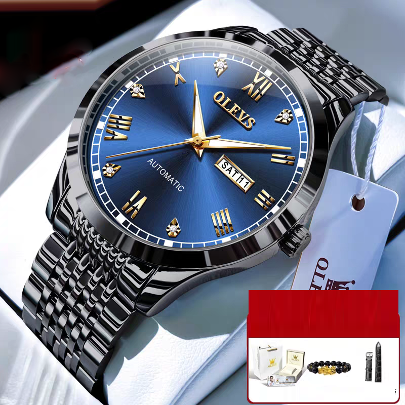 Men's Watch Men's Mechanical Watch Fully Automatic Simple Wind Waterproof Night Light Watch by eprolo
