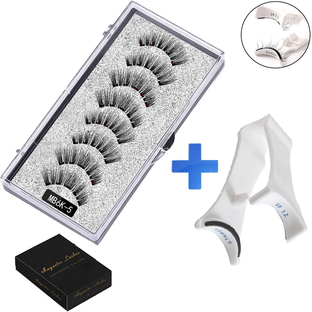 Five magnetic adhesive free magnetic eyelash clamp set for European and American thick magnetic eyelashes by eprolo