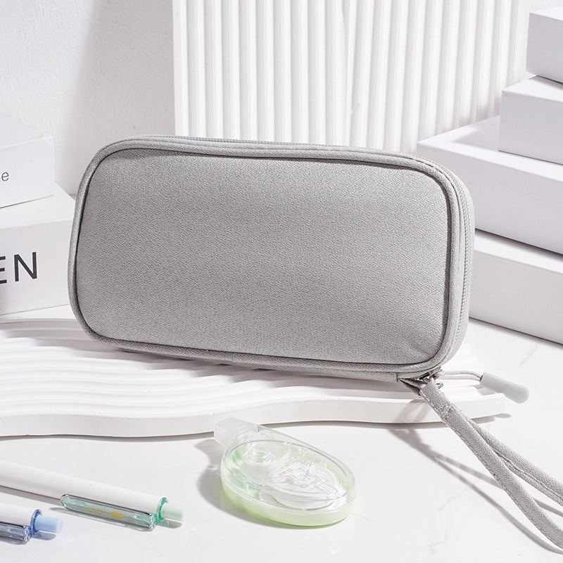 Multi - Functional Digital Accessories Organizer with Multiple - Layer Data Cable Pouch, Dust - proof Headphone Bag and Power Bank Pocket by eprolo