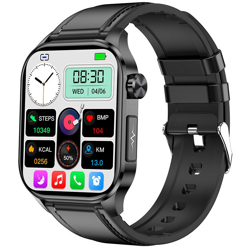 New ET580 smartwatch ECG blood glucose uric acid blood lipids body temperature men's photo and phone call watch by eprolo