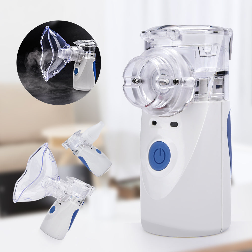 Portable Mesh Nebulizer Silent Ultrasonic Medical Steaming Inhaler USB Charging Adult Kids Respirator Humidifier Health Care by eprolo