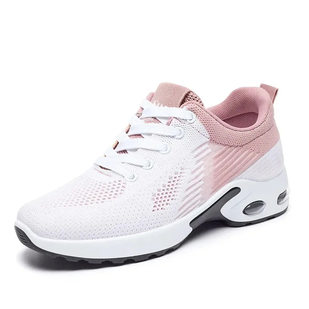New Running Shoes Ladies Breathable Sneakers Summer Light Mesh Air Cushion Women's Sports Shoes Outdoor Lace Up Training Shoes by eprolo