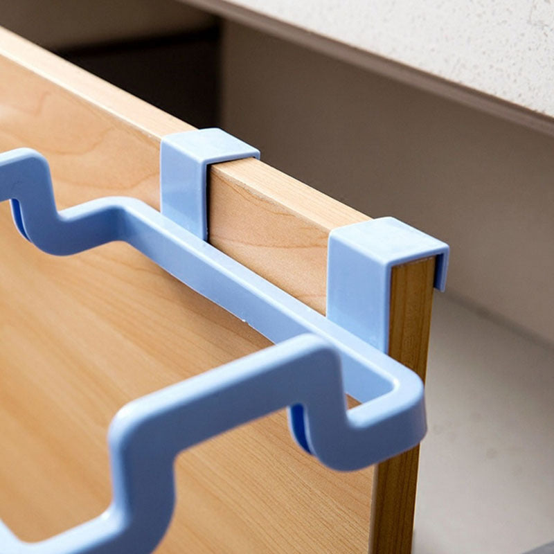 Kitchen Hanging Cabinet Door Garbage Rack Door Back Garbage Bag Storage Rack Plastic Bag Shelf Trash Can Bracket by eprolo