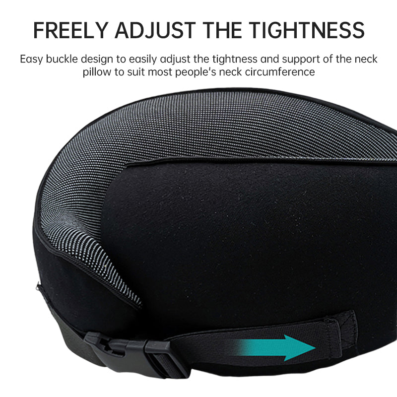 Memory Foam Neck Travel Pillow: Soft, 360° Head Support, for Home, Plane & Car by eprolo