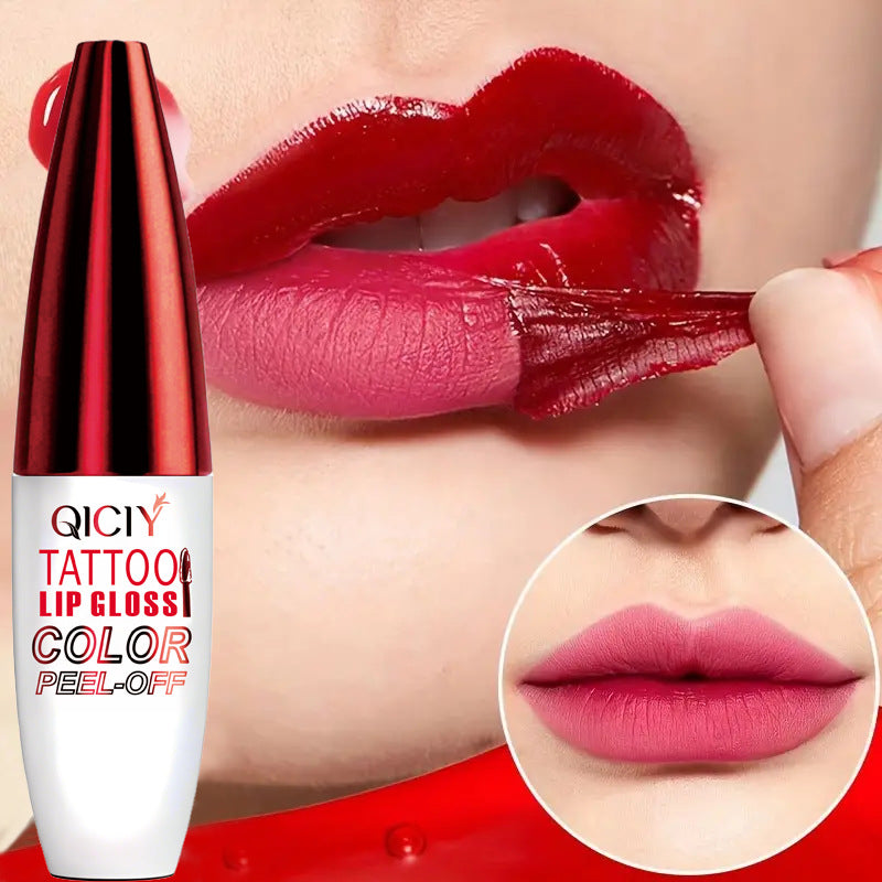 4-color tear off lip gloss is easy to color, moisturizes and lasts for a long time without sticking to the cup tear off lip gloss by eprolo