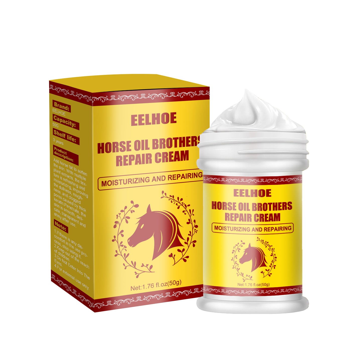 Horse Oil Hand And Foot Repair Cream, Chapped Skin Care Moisturizing And Anti-Peeling Repair Cream by eprolo