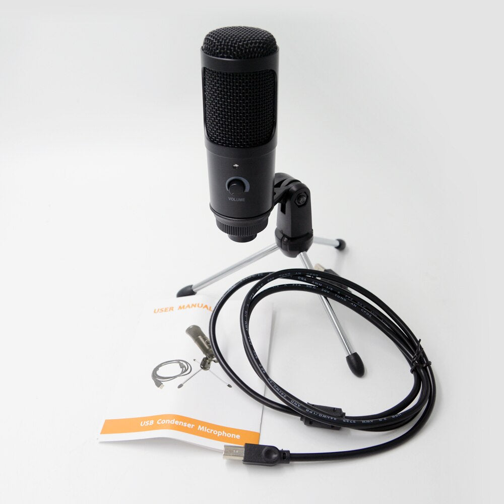 Streaming USB Microphone Metal Condenser Microphones for Laptop Computer Recording Studio Streaming Karaoke Youtube by eprolo