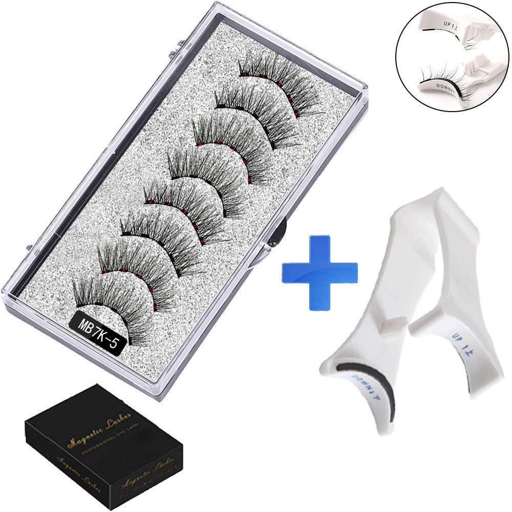 Five magnetic adhesive free magnetic eyelash clamp set for European and American thick magnetic eyelashes by eprolo