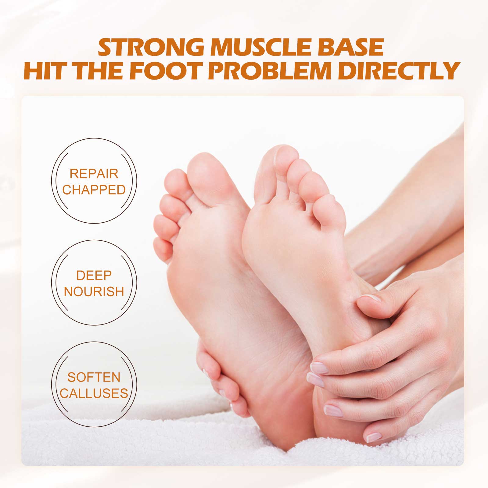 Horse Oil Foot Care Cream, Repair Heel Peeling Anti-Cracking Moisturizing Foot Care Cream by eprolo
