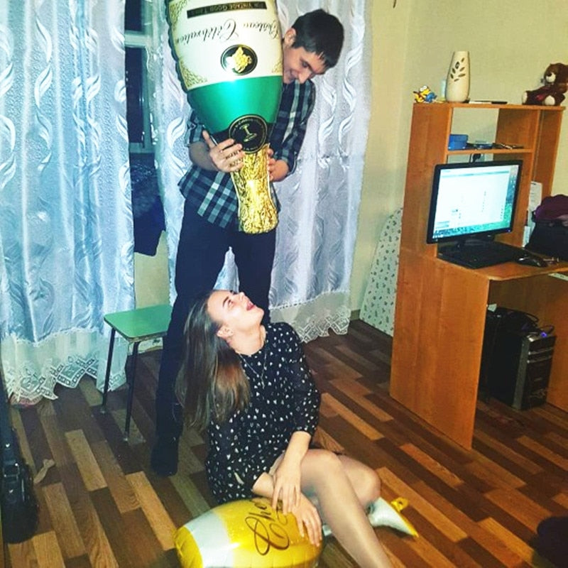 Big Helium Balloon Champagne Goblet Balloon Wedding Birthday Party Decorations Adult Kids Ballons Globos Event Party Supplies by eprolo