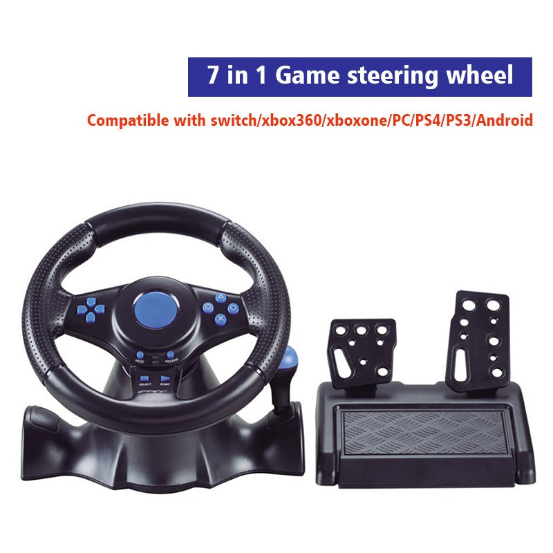 Suitable for Switch/Xbox One/360/PS4/PS2/PS3/PC racing games 7-in-1 steering wheel by eprolo