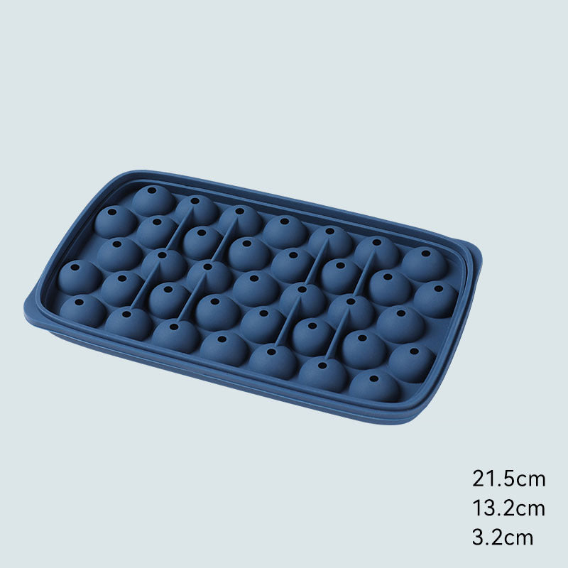 Ice Cube Mold Large Capacity Silicone Ice Tray Mold Ice Storage Ice Storage Box Household Food-Grade Ice Hockey Artifact by eprolo