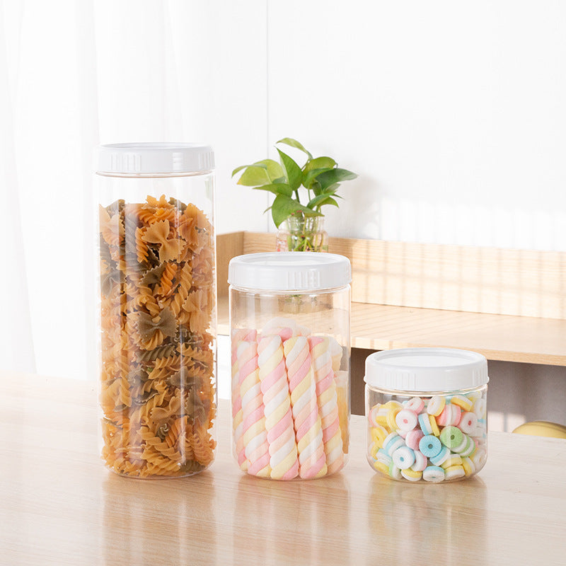 Grain Storage Box Bean Grain Sealed Storage Tank Kitchen Storage Bottle Round Storage Bottle by eprolo