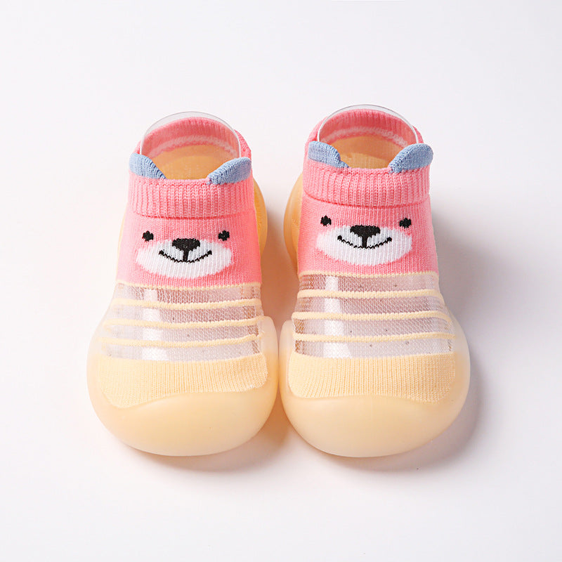 Summer children's floor shoes and socks breathable ice silk non-slip soft bottom baby home indoor shoes kindergarten early education socks shoes by eprolo