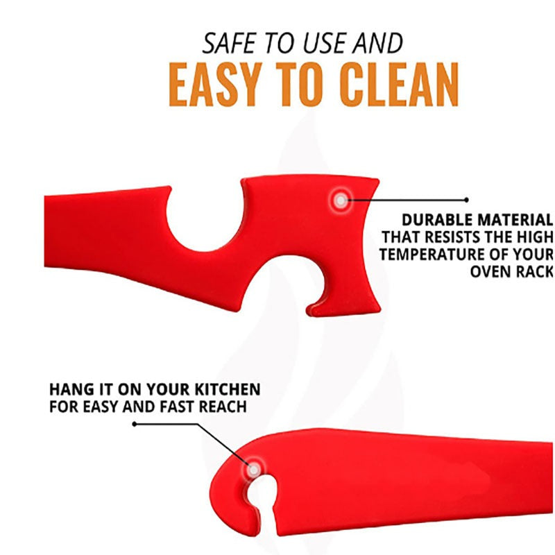 Oven baking tray tool kitchen multifunctional push-pull rod non scalding hand push-pull device by eprolo