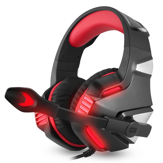 Head mounted gaming headphones RGB headphones wired headphones mobile phones computers subwoofers by eprolo