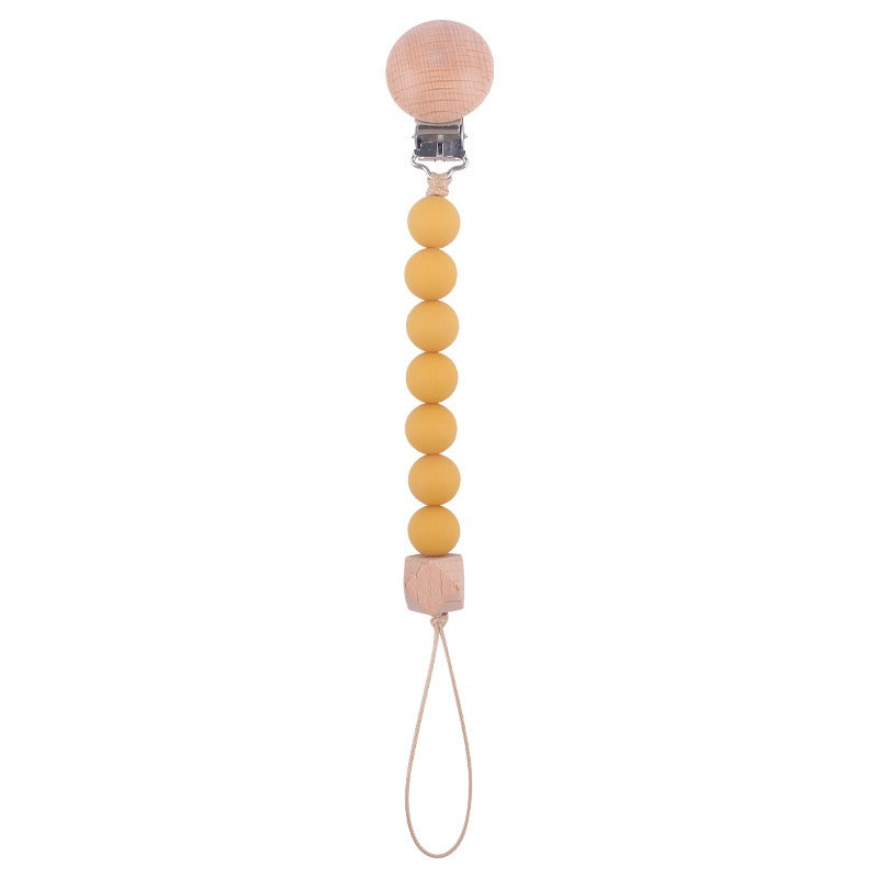 Infant and toddler products, beech wood pacifier clip, soothing wood octagonal pacifier, anti drop chain by eprolo