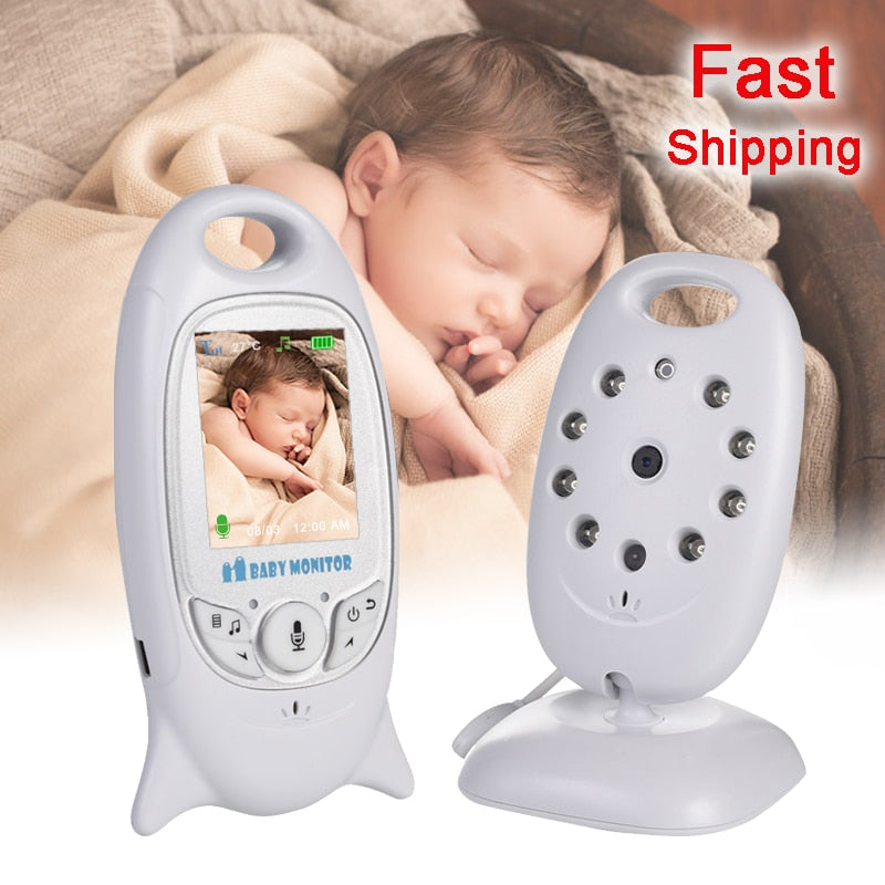 VB601 Baby Monitor 2 inch BeBe Baba Electronic Babysitter Radio Video Nanny Camera Night Vision Temperature Monitoring 8 Lullaby by eprolo