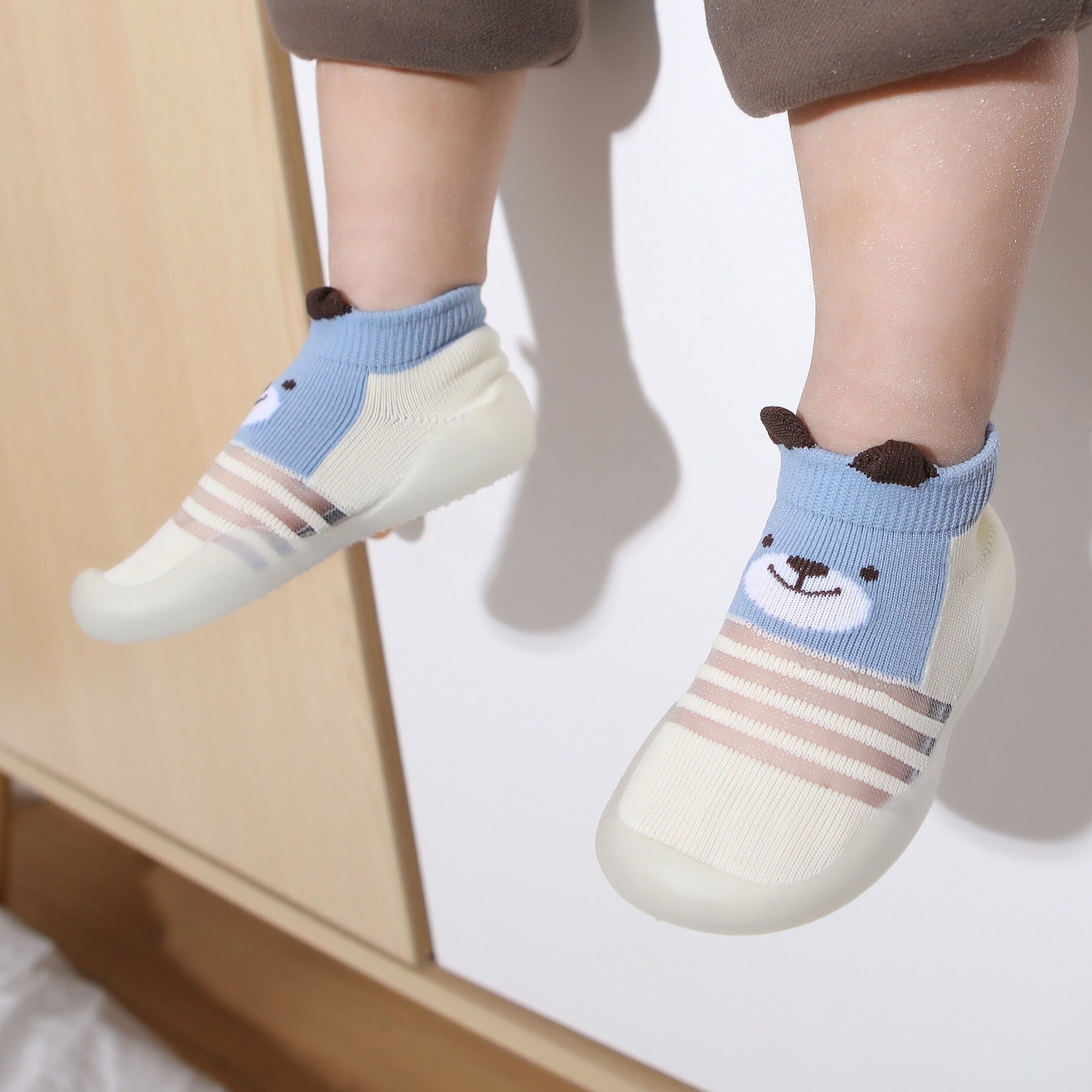 Summer children's floor shoes and socks breathable ice silk non-slip soft bottom baby home indoor shoes kindergarten early education socks shoes by eprolo