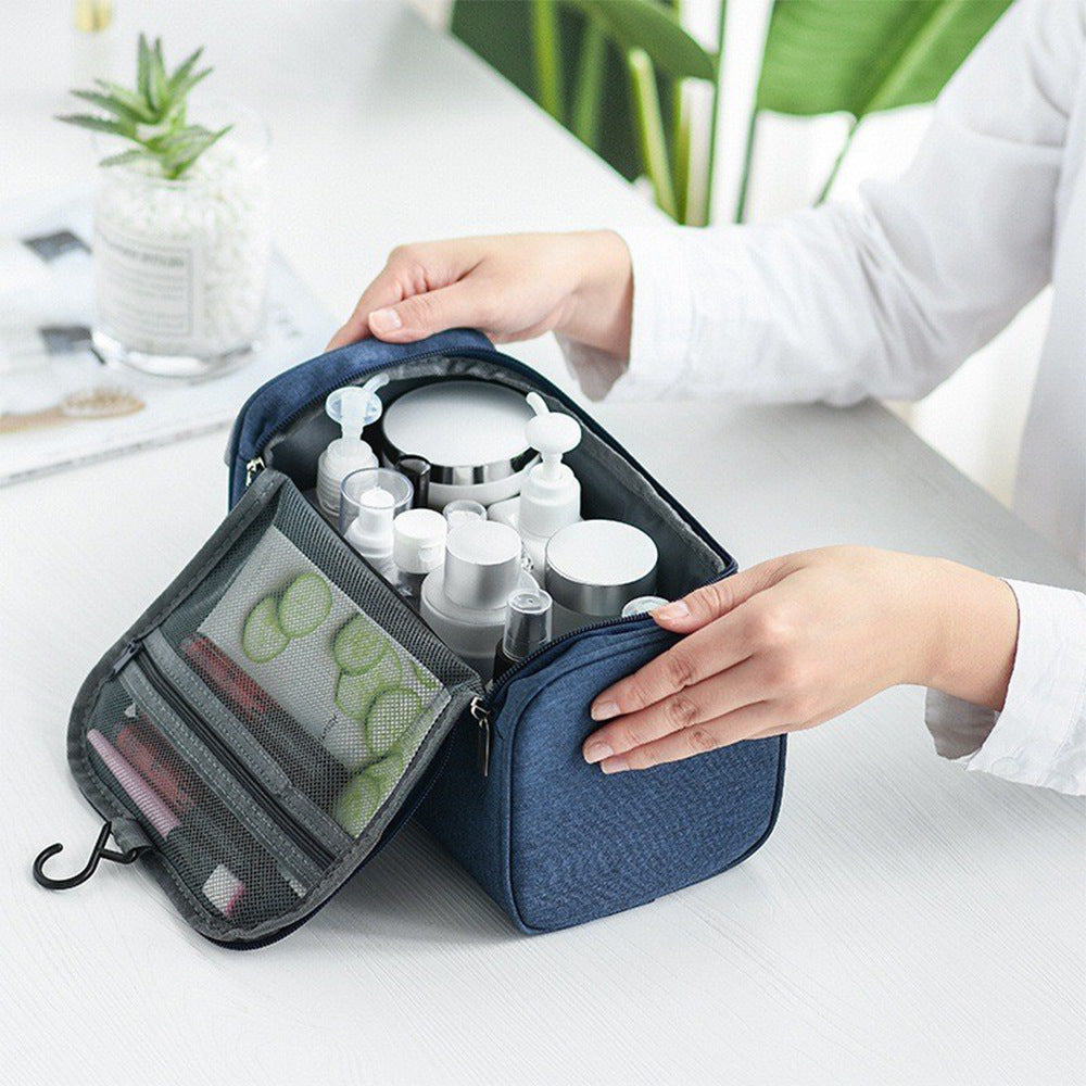 Outdoor Portable Oxford Cloth Travel Rinse Bag Waterproof Large Capacity Storage Makeup Bag by eprolo