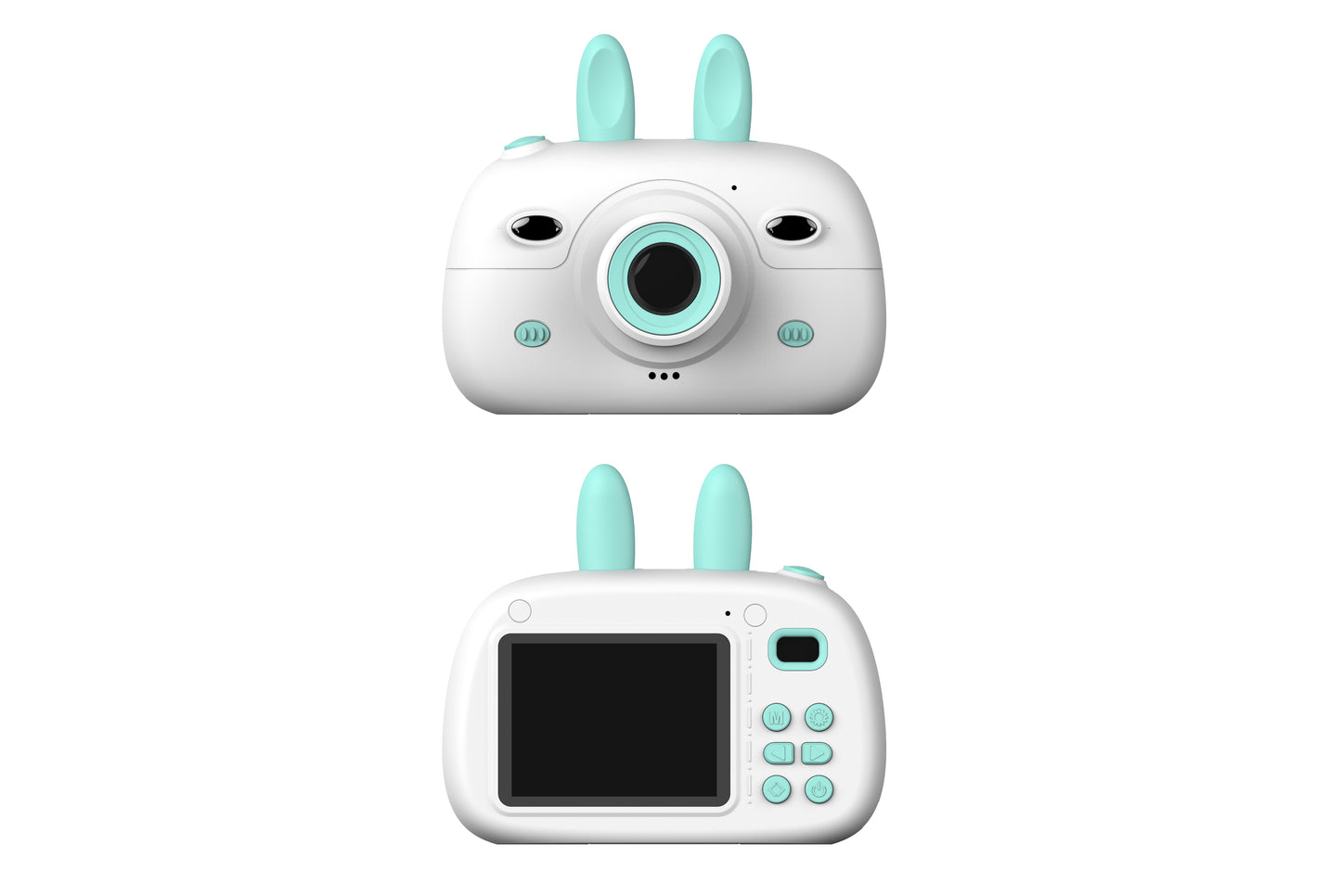 New Children's Camera Rabbit Ears Cartoon Mini Small SLR HD Screen Dual Lens Digital Camera Gift For Children by eprolo