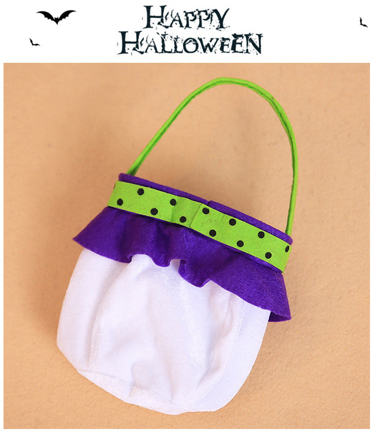 Halloween ornaments, witches, pumpkins, tote bags, children's festival candy bags, party dress up prop bags