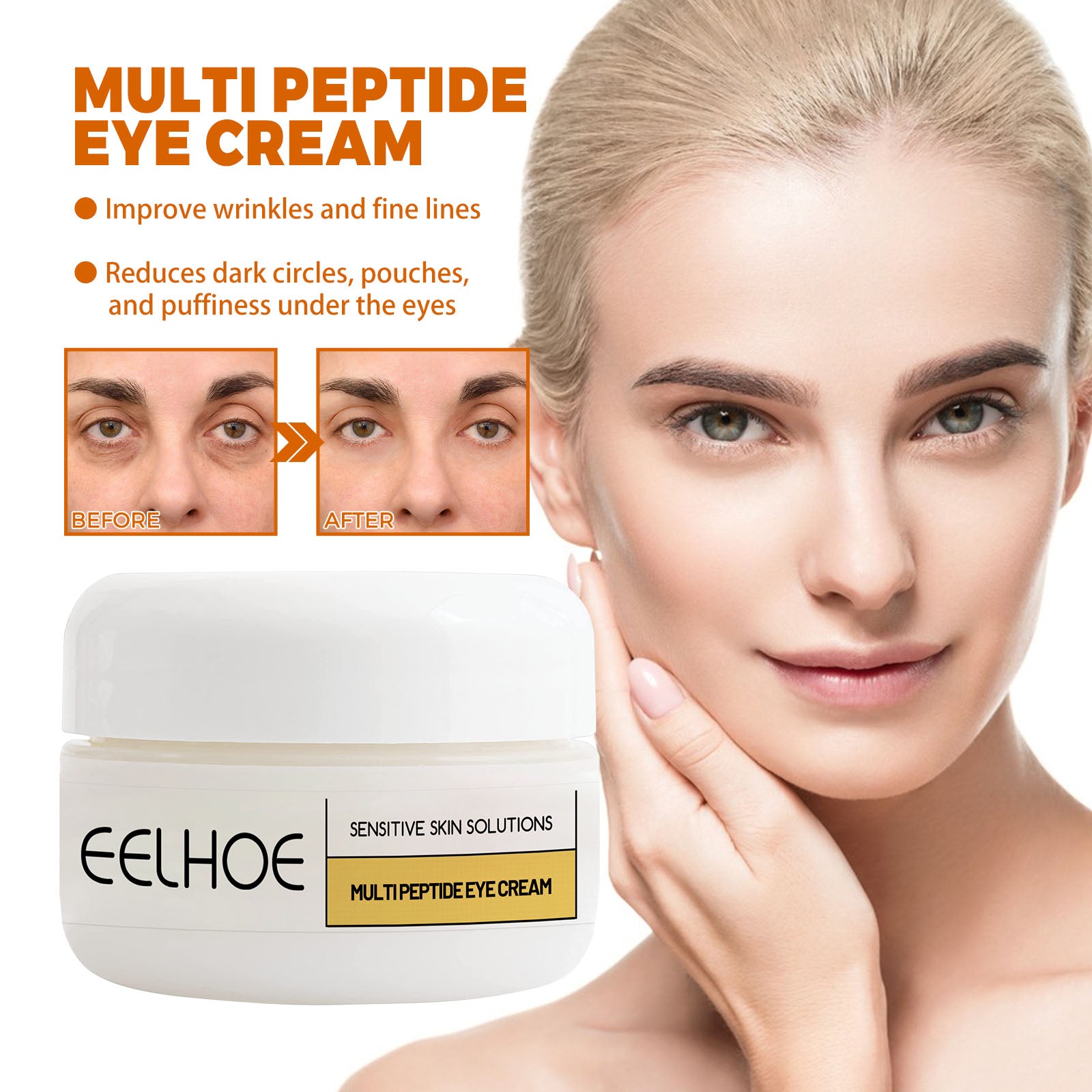 Honey Peptide Eye Cream, Repairs Firms Moisturizes Brightens Eye Cream by eprolo