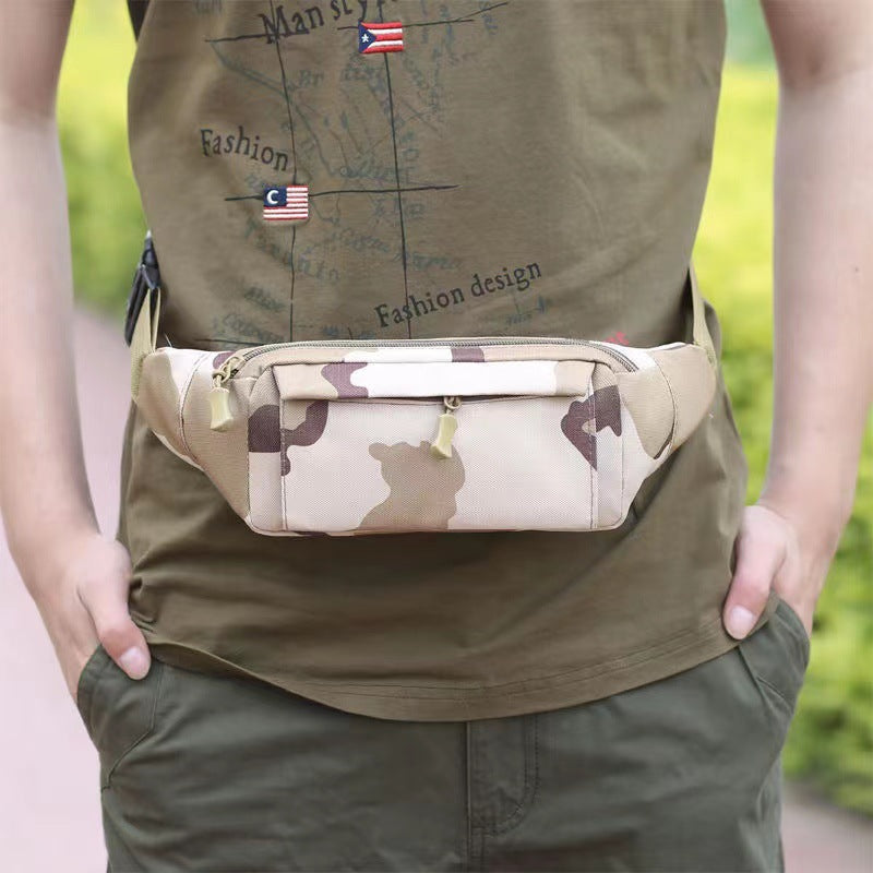 Men's waist bag mobile phone bag multifunctional sports and leisure men's bag outdoor camouflage bag by eprolo