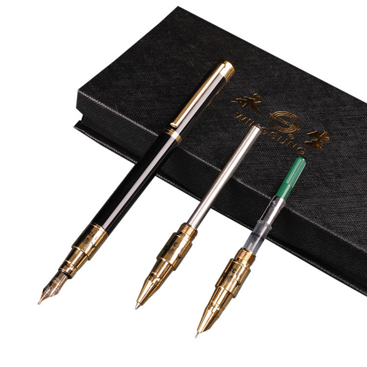 Yongsheng fountain pen gift box set gift gift art signature pen ballpoint pen metal wholesale student fountain pen by My Store