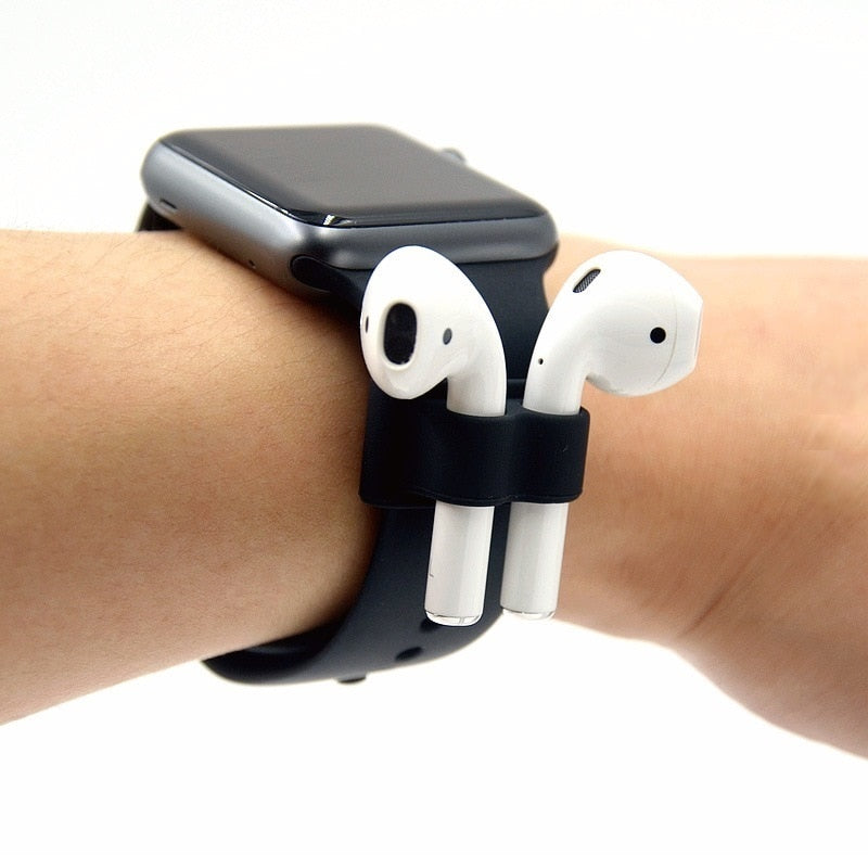 Portable Anti Lost Silicone Holder For AirPods Sports Wireless Earphone Fixed Case For Apple Air Pods Watch Band Holder by eprolo