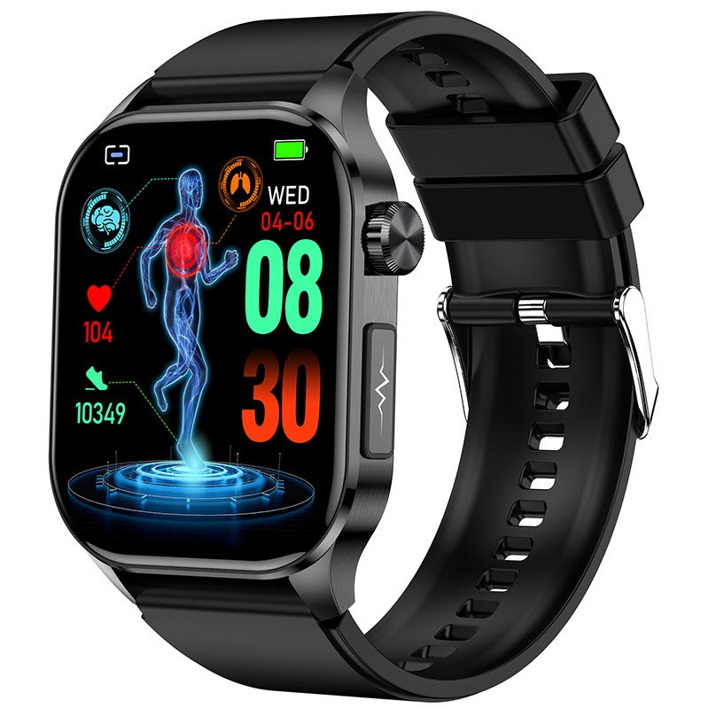 New ET580 smartwatch ECG blood glucose uric acid blood lipids body temperature men's photo and phone call watch by eprolo