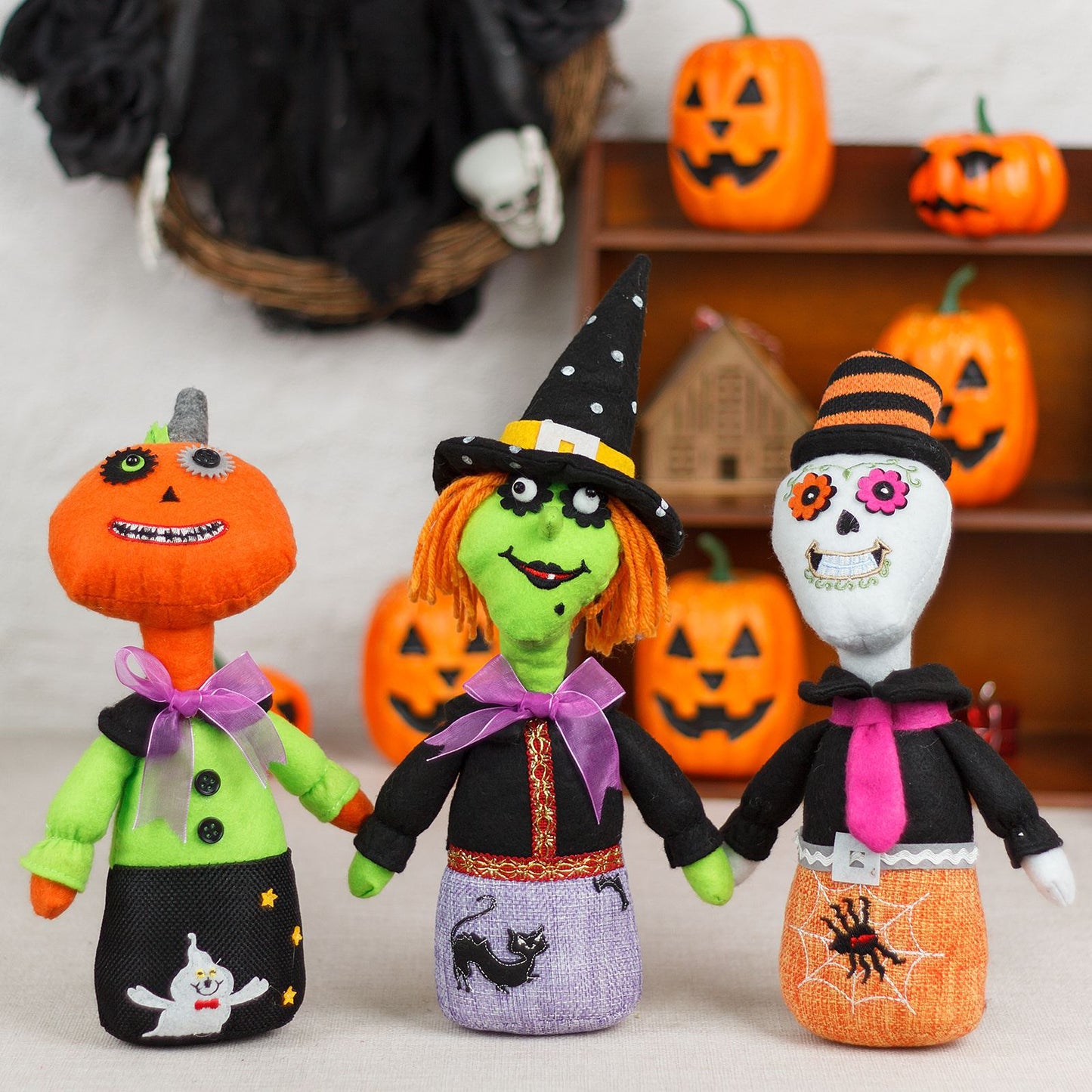 Halloween decorations desktop ornaments Western Ghost Festival witch skull Hallo2
