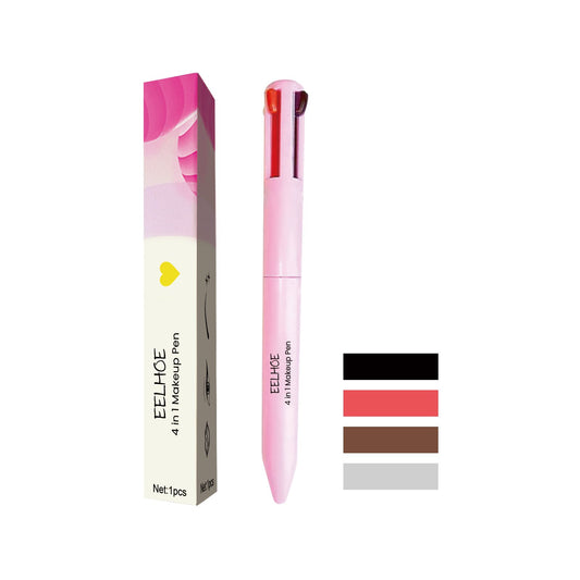 4 In 1 Makeup Pen, Eyeliner, Eyebrow Pencil, Lip Liner, Highlighter 4 In 1 Makeup Pen, Multifunctional And Portable by eprolo