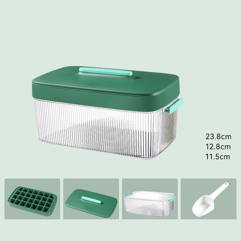 Ice Cube Mold Large Capacity Silicone Ice Tray Mold Ice Storage Ice Storage Box Household Food-Grade Ice Hockey Artifact by eprolo