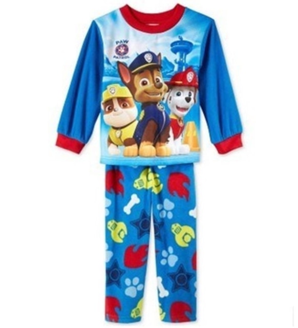 Paw Patrol Original Cotton Cartoon Children for Pajamas Two-piece Thin Section Long-sleeved Patrulla Canina Kids Pajamas by eprolo