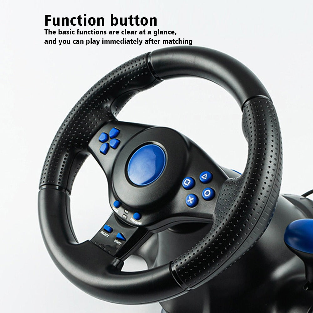 Suitable for Switch/Xbox One/360/PS4/PS2/PS3/PC racing games 7-in-1 steering wheel by eprolo