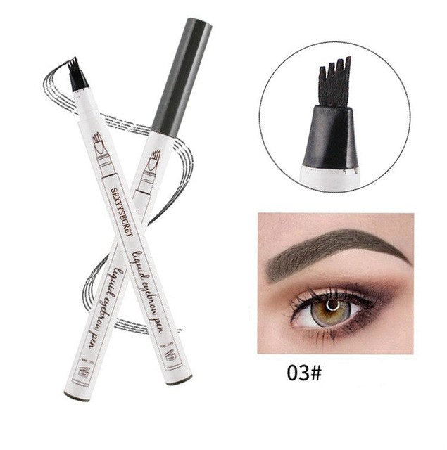 4 Colors 4 Head eyebrow pencil microblading eyebrow tattoo pen for brwi eyebrows shades makeup cosmetics sourcil eye brow pencil by eprolo