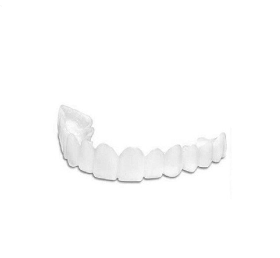 Upper Teeth And Lower Teeth Simulation Braces Non-Porous Braces Whitening Sleeves Second-Generation Silicone Simulation Teeth Dentures by eprolo