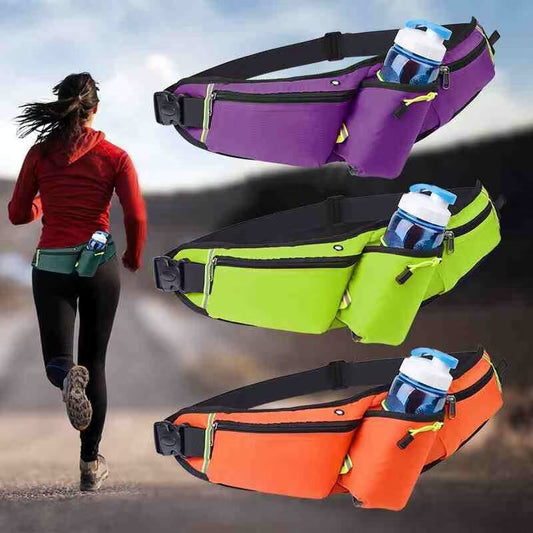 Sports Water Bottle Waist Bag Outdoor Sports Waist Bag Multi functional Fitness Running Mobile Waist Bag Outdoor Invisible Waist Bag by eprolo