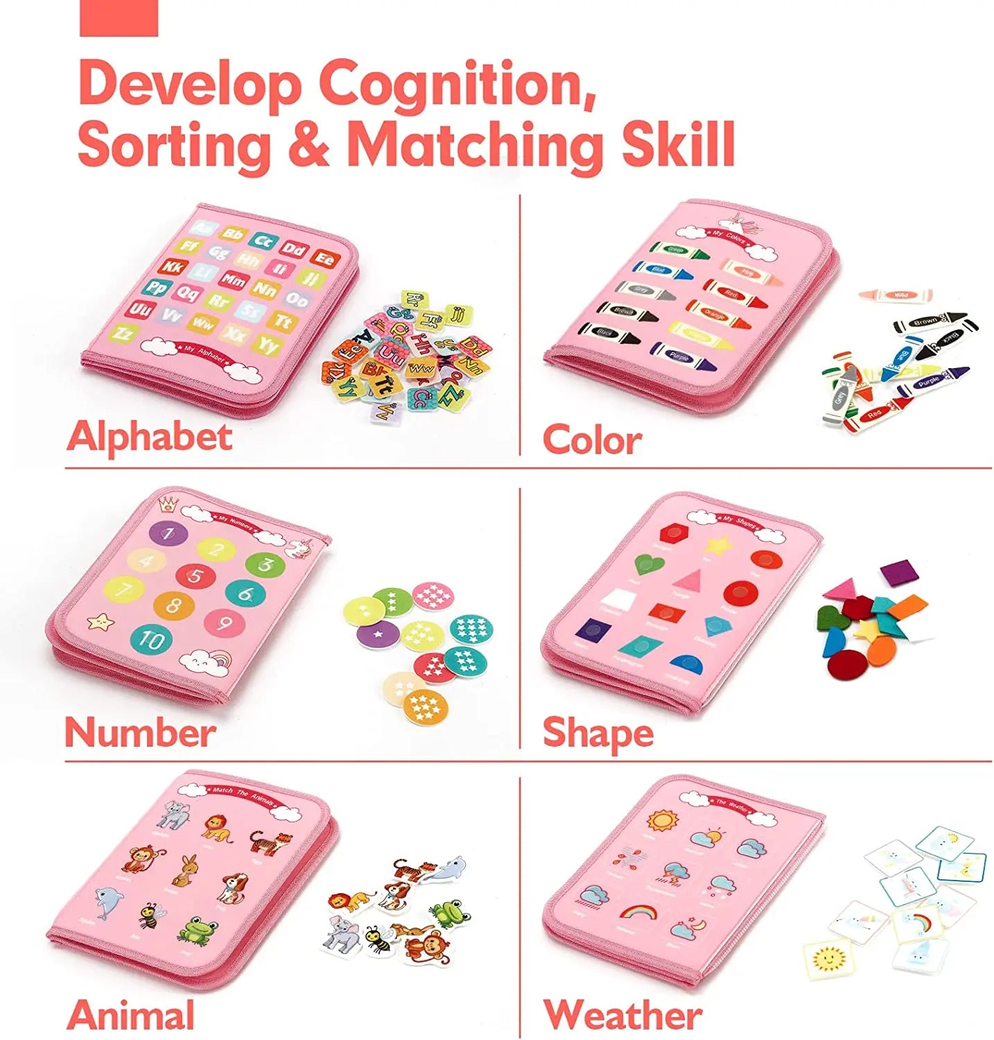 Felt learning board children's busy dressing board children's DIY early education toys felt busy board by eprolo