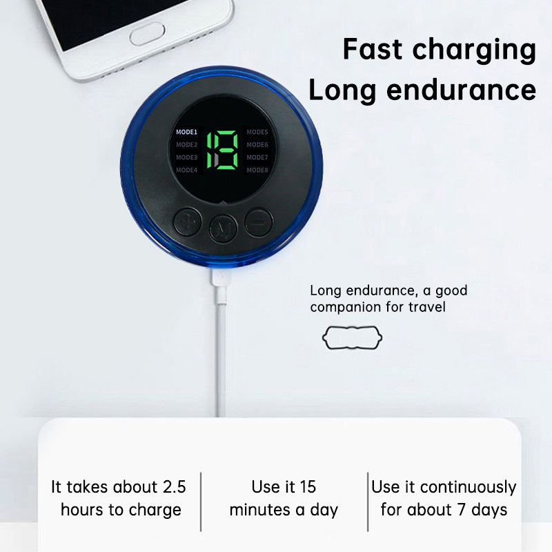 EMS Electric Pulse Neck Massager Cervical Massage Patch Back Sticker Muscle Stimulator Portable Relief Pain Relax Massageador by eprolo